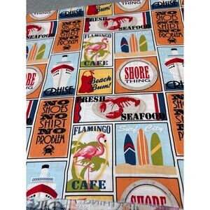 Shore Thing By Emily Herrick Cotton Fabric Panel 28" x 42"